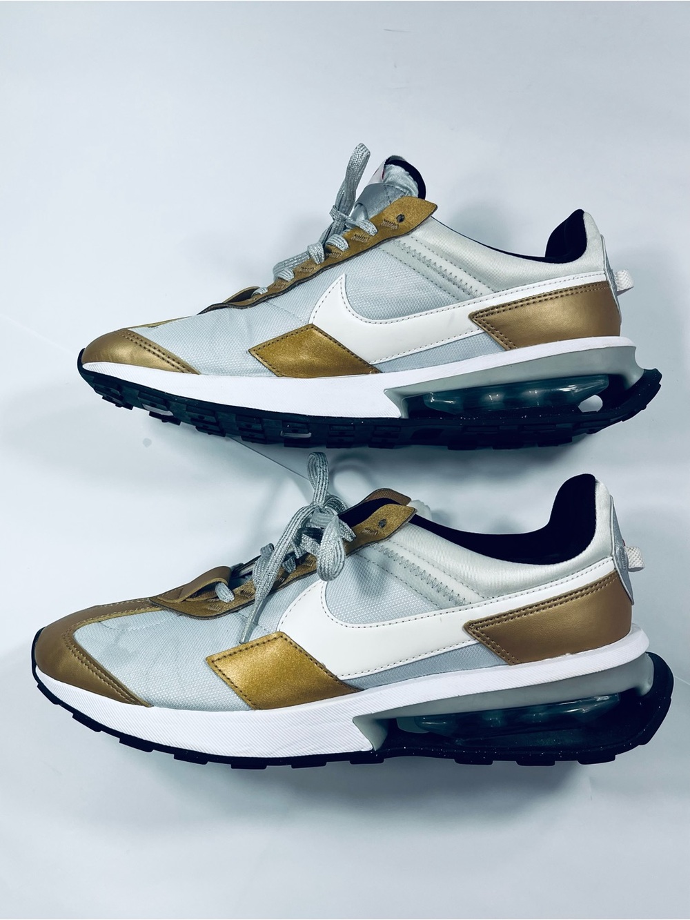 Nike Air Max Pre-Day SE Platinum White Gold # DJ6210-001 Women’s 10.5 Shoes
